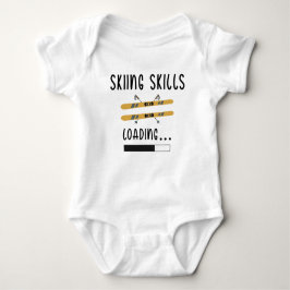 スキルロード – おもしろい Skier ベビーボディスーツ