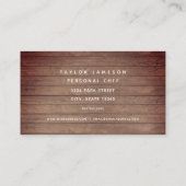 スキレット素朴シェフカテラーレストラン 名刺 (裏面)