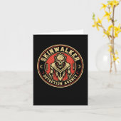 スキンウォーカー探知機関 面白クリプトイド スキンウォーカー カード (黄色い花)