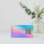 スキンエステティシャン 名刺 (スタンド正面)