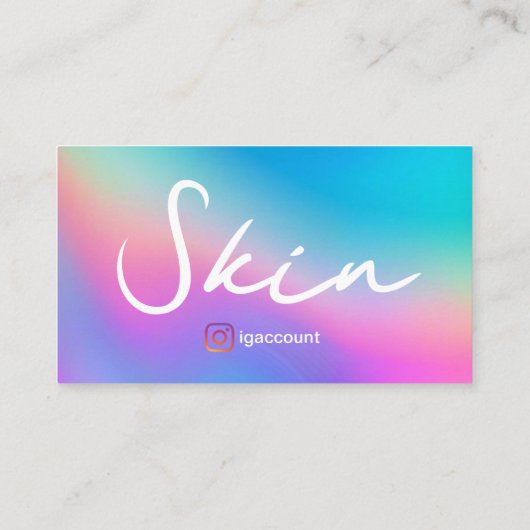 スキンエステティシャン 名刺 (裏面)