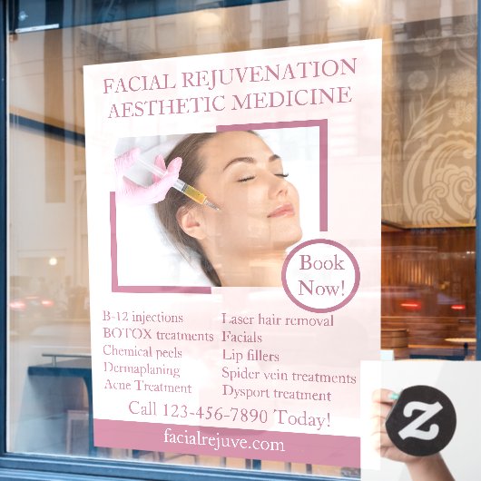 スキンカスタマイズトリートメントボトックス顔詳細 ウィンドウサイン (カフェ窓)