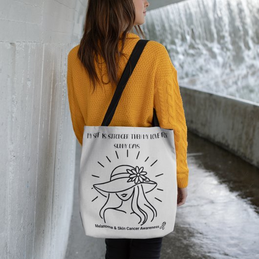 スキンカナナーメラノーマ認識度サンセーフティトート トートバッグ