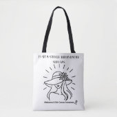 スキンカナナーメラノーマ認識度サンセーフティトート トートバッグ (正面)