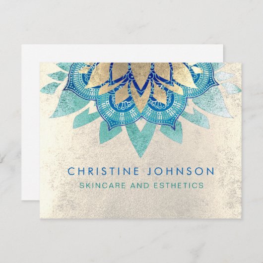 スキンケアとエステ エンクロージャーカード (正面/裏面)