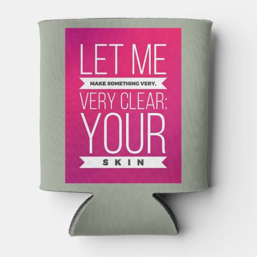 スキンケアのコンサルタントビクールアコジおもしろいー 缶クーラー (正面)