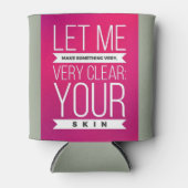 スキンケアのコンサルタントビクールアコジおもしろいー 缶クーラー (正面)