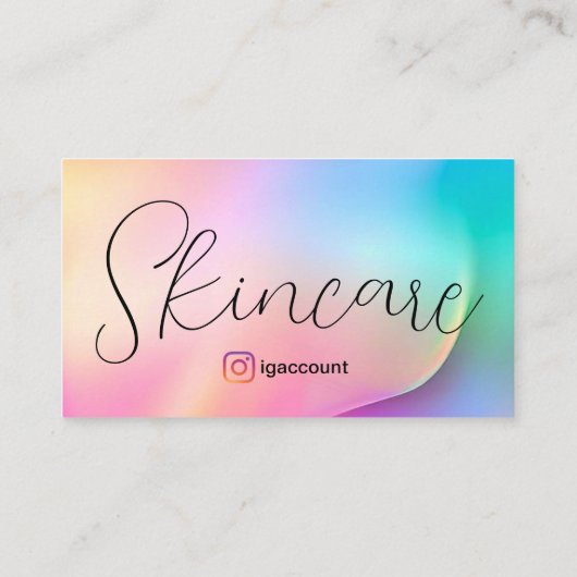 スキンケアエステティシャン 名刺 (裏面)