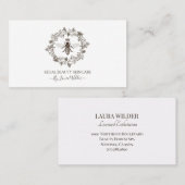 スキンケアエレガントエステティシャンビーロゴ美しい 名刺 (正面/裏面)