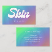 スキンケアグルービーレトロレインボースワール 名刺 (正面/裏面)