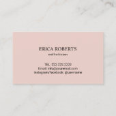 スキンケアサロンエステティシャンバラ金ゴールド滴下 名刺 (裏面)