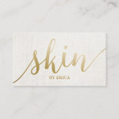 スキンケアサロンスパエステティシャンエレガントアポイントメント 予約カード (正面)