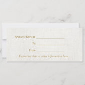 スキンケアサロンスパエステティシャン商品券 (裏面)