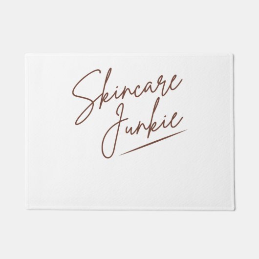 スキンケアジュンキー肌好きエステティシャンS ドアマット (正面)