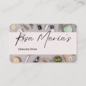 スキンケア店 名刺 (正面)