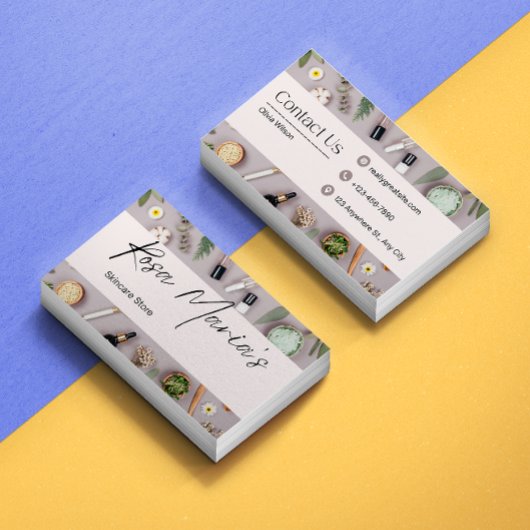 スキンケア店 名刺