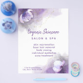 スキンケア紫の水色 チラシ (シングル)