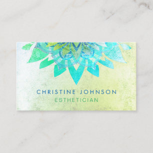 スキンケア美学グリーン 名刺