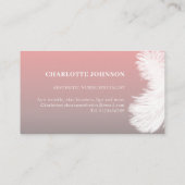 スキンケア美学ナースピンク 名刺 (裏面)