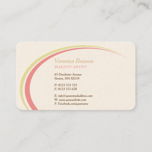 スキンケア |ヘルスケア 名刺 (裏面)