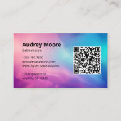 スキンケア&メイクアップエステティシャン 名刺 (正面)