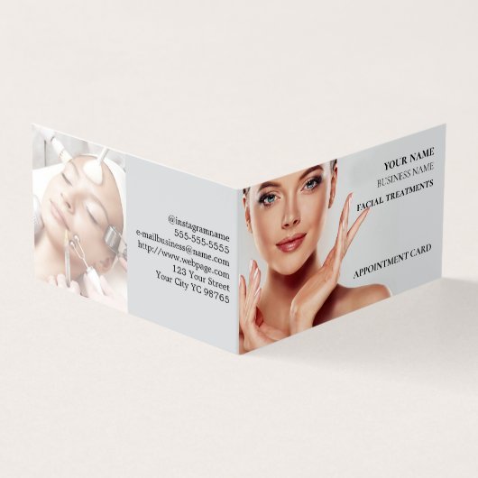 スキンケア&美しいサロンアポイントメント 名刺 (外部)