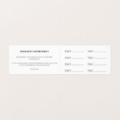 スキンケア&美しいサロンアポイントメント 名刺 (内部フラット)