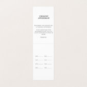 スキンケア&美しいサロンアポイントメント 名刺 (内部フラット)