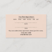 スキンケア&美しいサロン名刺 名刺 (裏面)