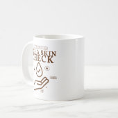 スキンチェックをするには良い日です コーヒーマグカップ (正面左)