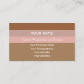 スキントーンストライプの国際的言語hello 名刺 (裏面)