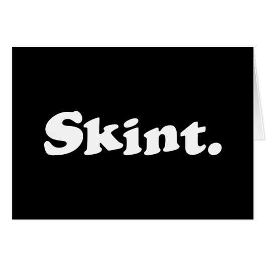 スキント。カード (正面横)