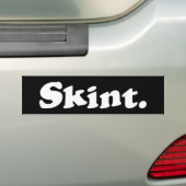 スキント。 バンパーステッカー (車上)