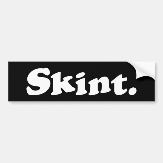 スキント。 バンパーステッカー (正面)