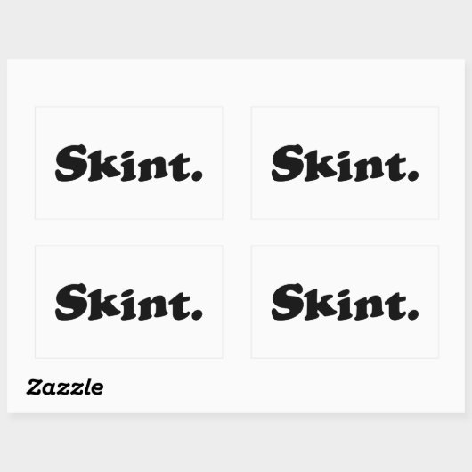 スキント。 長方形シール (シート)