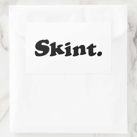 スキント。 長方形シール (バッグ)