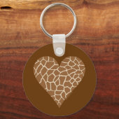 スキンパターン、キリンの色 キーホルダー (正面)