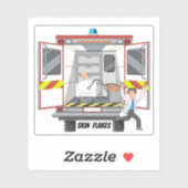 スキンフレーク救急医療隊員EMS 911ビニールステッカー シール (シート)