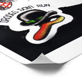 スキンヘッドタトゥーフラッシュシート ポスター (角)