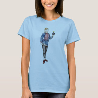 スキンヘッド族の女の子 Tシャツ