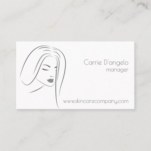 スキンマネージャー用の気にビジャード 名刺 (正面)