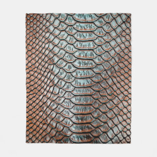 スキンレザーテクスチャbackgroundtexture，ワニ，l フリースブランケット
