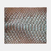 スキンレザーテクスチャbackgroundtexture，ワニ，l フリースブランケット (正面(横))