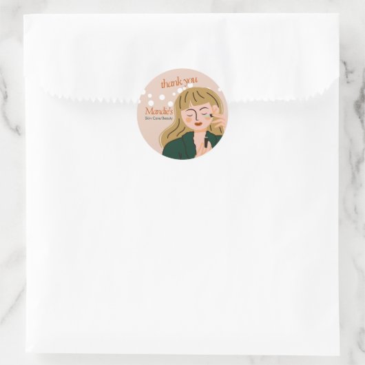 スキン気にエステティシャンビジネスサロンありがとうD ラウンドシール (バッグ)