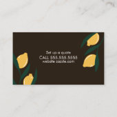 スキン気にエステティシャンビジネスサロンレモン 名刺 (裏面)