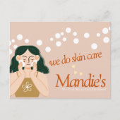 スキン気にエステティシャン事業サロンブランディングB ポストカード (正面)