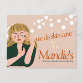 スキン気にエステティシャン事業サロンブランディングC ポストカード (正面)