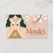 スキン気にエステティシャン女子ビジネスサロンボホ 名刺 (正面)