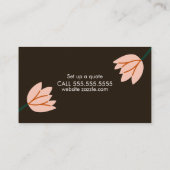 スキン気にエステティシャン女子ビジネスサロン 名刺 (裏面)