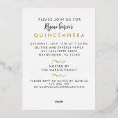 スキン&ヘアカラーの編集キンセアニラフォイル招待状 箔招待状 (裏面)